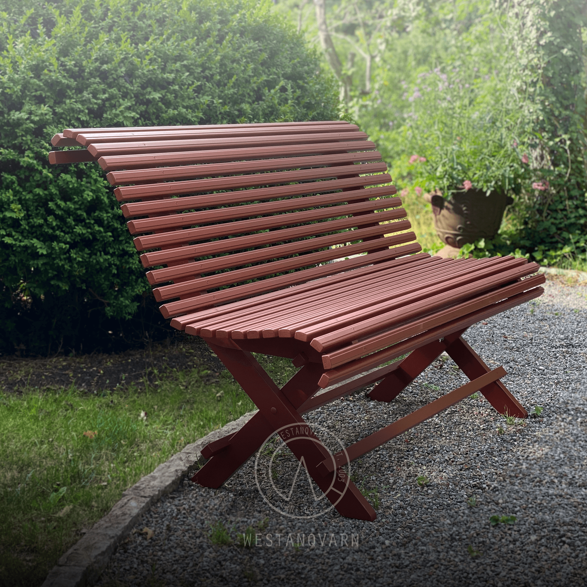 Foldable discount park bench