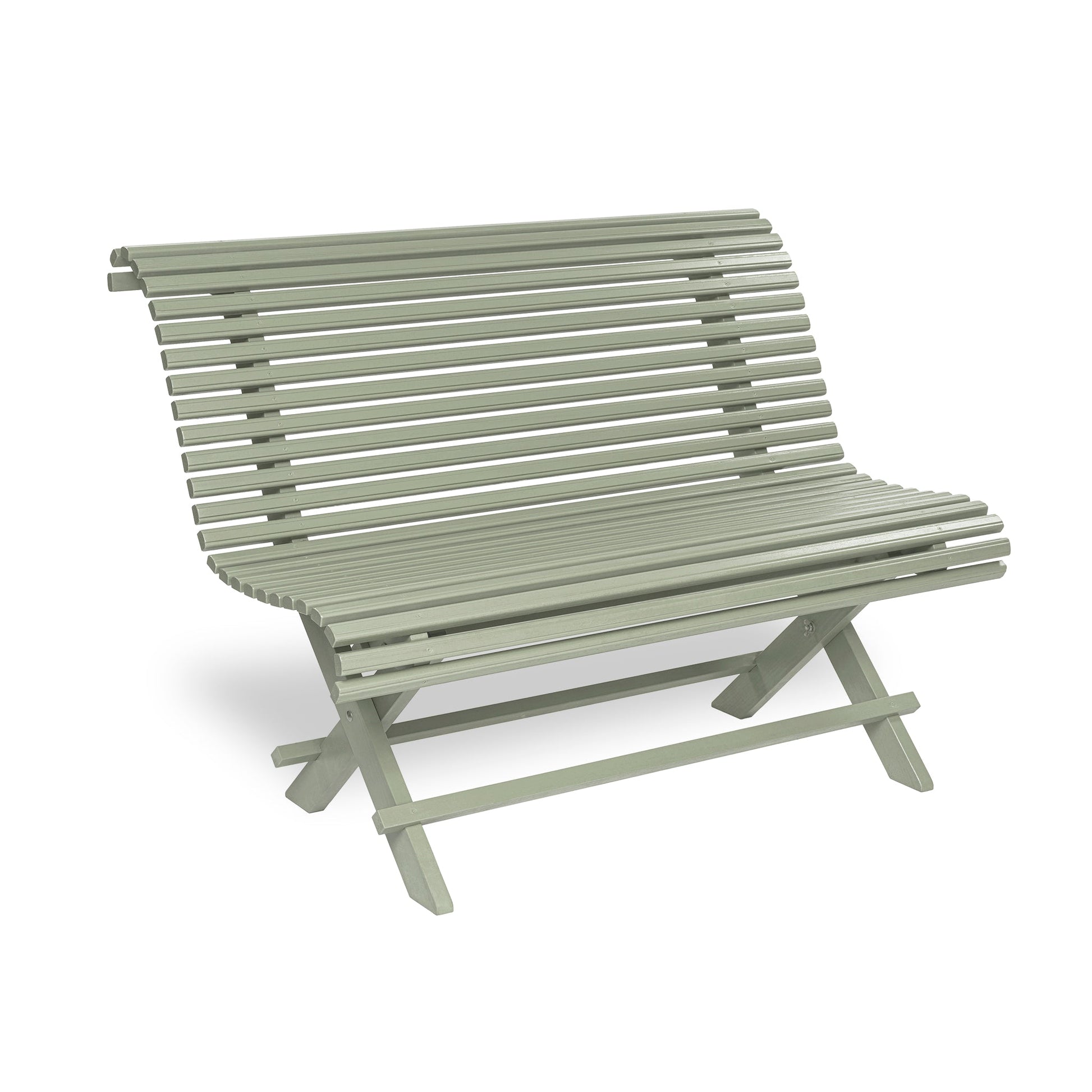 Antikgrön trädgårdssoffa för utomhusbruk