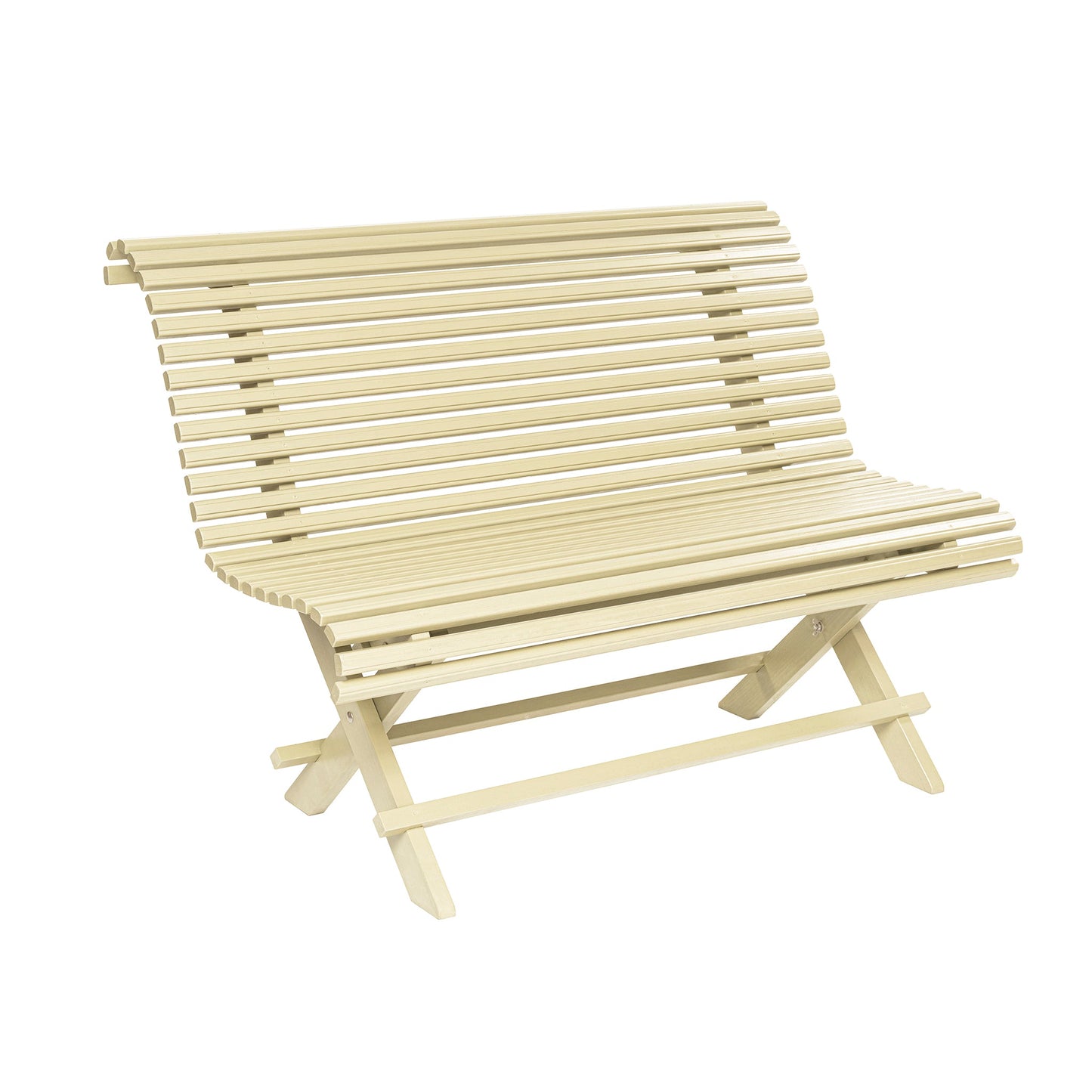 Garden Bench in traditional yellow color
