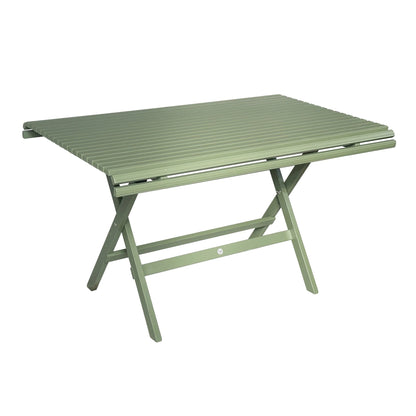 Sundborn garden table in green, foldable wooden outdoor table