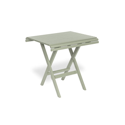 Litet trädgårdsbord Sundborn i antikgrön, hopfällbart bord i trä för trädgård och uteplats